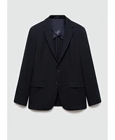 Mango Men's Structured Cotton Blazer