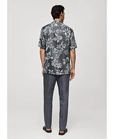 Mango Men's Hawaiian-Print Shirt