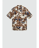 Mango Men's Flowy Printed Shirt