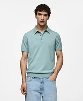 Mango Men's Fine-Knit Polo Shirt