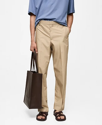 Mango Men's Regular Cotton Pants