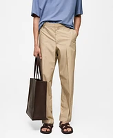 Mango Men's Regular Cotton Pants