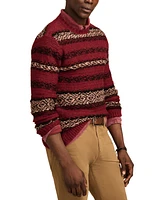 Lucky Brand Men's Fair Isle Long Sleeve Crewneck Sweater