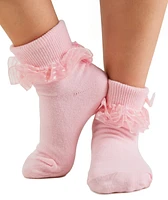 Trimfit 3-Pack Decorative Socks, Little Girls & Big