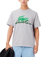 Lacoste Men's Script Logo Crocodile Graphic T-Shirt