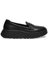 FitFlop Women's F-Mode Leather Flatform Loafer Flats