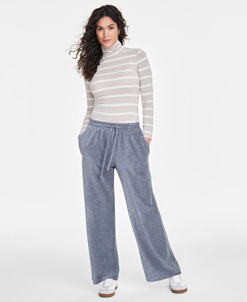 On 34th Women's Ribbed Velour Drawstring Pants