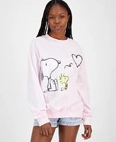 Grayson Threads, The Label Juniors' Snoopy & Woodstock Heart Graphic Sweatshirt