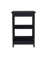 Ross 3-Tier End Table/Nightstand, Side Table for Small Space