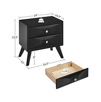 Yaheetech Modern Nightstand Simple End Table Sofa Side Table