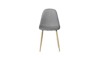 Slickblue Set of 4 Modern Style Simple Dining Chairs – Grey