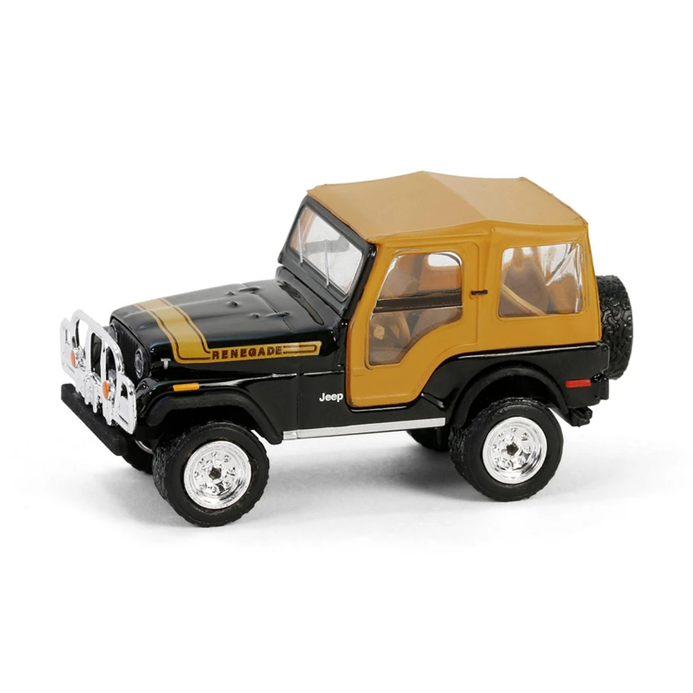 Greenlight Collectibles 1/64 1976 Jeep Cj-5 Renegade Lifted Off-Road Bumper Black All-Terrain 16