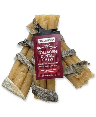 Dental Chew Stick: Beef Collagen Wrapped w/ Fish - 4"