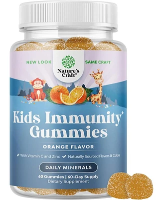 Nature's Craft Kids Immunity Gummies, Nature's Craft, 60ct