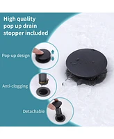 Slickblue Oil Rubbed Bronze Bathroom Faucet with 2-Handle and 360-Degree Rotating Spout Stylish and Functional