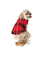 Hotel Doggy Buffalo Check Micro Fleece Lined Vest