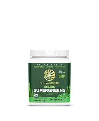 Sunwarrior Ormus Supergreens Powder, Unflavored, Sunwarrior, 7.9 oz (45 Servings)