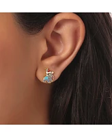 Disney Stitch Christmas Enamel Stud Dancing Earrings