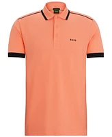 Boss by Hugo Men's Contrast Stripes Pique Polo