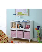 Kings Brand Furniture Brockton White Storage Cubby