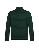 Polo Ralph Lauren Big Boys Striped Cotton Quarter-Zip Pullover Sweatshirt