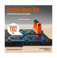 Squatz Portable Push Up Board Home Workout Equipment Set With Resistance Bands