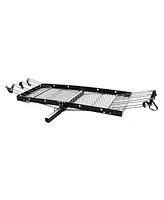 Tow Tuff 62 Inch Steel Cargo Carrier and Bike Rack, Fits All 2 Inch Receivers