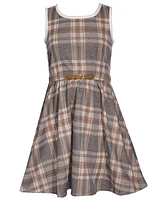 Bonnie Jean Big Girls Sleeveless Plaid Dress