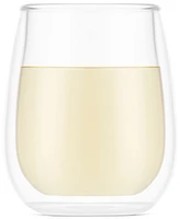 Bodum Skal Double-Walled White Wine Glasses, Set of 2