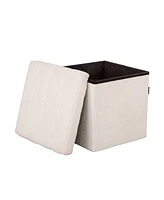Seville Classics Foldable Storage Ottoman