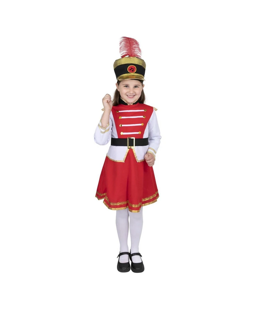 Dress Up America Drum Majorette Dress & Hat Costume Set