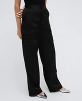 Kenneth Cole Women's High-Rise Double Cargo Pants