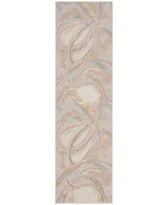 Nourison Home Brushstrokes BSK01 2'2"x7'6" Runner Area Rug