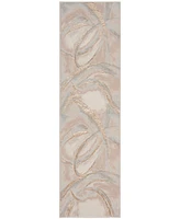 Inspire Me! Home Decor Brushstrokes BSK01 2'2"x7'6" Runner Area Rug