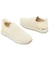 Kenneth Cole Reaction Women's Cameron Ez On Knit Almond Toe Sneakers