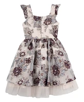 Rare Editions Big Girls Burnout Organza Party Dress