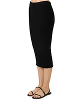 O'Neill Juniors' Brennan Pull-On Knit Midi Skirt