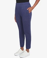 Alfred Dunner Petite French Quarter Soft Brushed Knit Jogger Pants