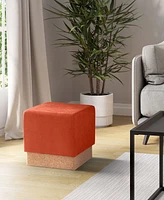 Seville Classics The Vineyard Collection Cork Storage Ottoman