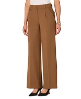 Democracy Petite AbSolution Skyrise Gabardine Wide-Leg Trousers