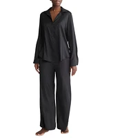 Calvin Klein Women's Satin Jacquard Sleep Shirt