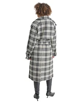 Dkny Women's Wool Blend Double-Breasted Wrap Coat