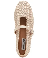 Steve Madden Women's Dreaming Woven Mary Jane Flats