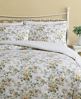 Laura Ashley Roses Sateen -Pc. Duvet Cover Set