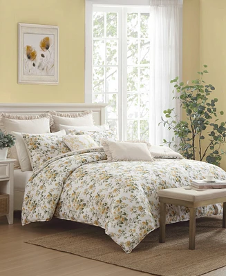 Laura Ashley Roses Sateen -Pc. Duvet Cover Set