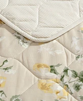 Laura Ashley Roses Reversible -Pc. Quilt Set