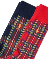 Polo Ralph Lauren Men's 2-Pk. Stewart Tartan Slack Socks