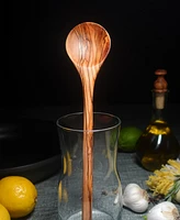 BeldiNest Olive Wood Round Cooking Spoon 12"