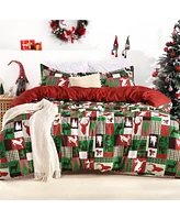 gaomon 3 Pieces Christmas Holiday Bedding Duvet Cover Set