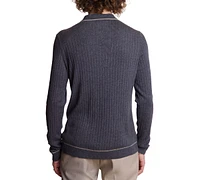 Paisley & Gray Men's Slim Fit Long Sleeve Tipped Polo Sweater